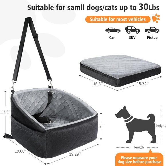Dog Car Seat for Small Dogs - Picture 3 of 6